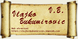 Vlajko Bukumirović vizit kartica